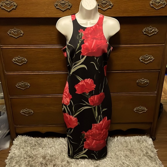 🌹ARMANI EXCHANGE🌹 Classy Floral Bodycon Pencil Dress - Picture 1 of 4